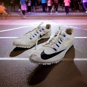Nike White Sz 15 Superfly R4 Flywire Track Shoes Metal Spikes